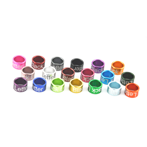 China Leverancier Uitstekende Kanarie Duif Voet Bands Vinken Tag Aluminium Vogel Been Ringen - Product Image 2