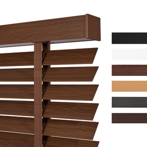 2 "thân thiện với môi bằng gỗ Rèm Venetian không dây điều khiển ánh sáng tự động được xây dựng trong cửa chớp cửa sổ cho sử dụng hàng ngày khách sạn nhà - Product Image 1