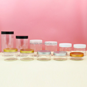 Tarro Cosmético Transparente <span class=keywords><strong>de</strong></span> Boca Ancha <span class=keywords><strong>de</strong></span> 50g 80g 100g 120g 150g 200g <span class=keywords><strong>de</strong></span> PET Transparente para Crema Corporal Hidratante con Tapa Dorada <span class=keywords><strong>de</strong></span> Rosca - Product Image 3