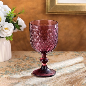 Copo de Champanhe de Cristal Roxo Embossado de 350ml para Pub a Preço de Fábrica - Product Image 3