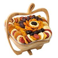 Boîte de fruits secs vide en bois boîte d'emballage de fruits secs au chocolat