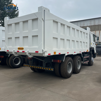 Экспортный китайский самосвал SINOTRUK HOWO 64, дизельный, б/у, с левым рулем, 375/450 л.с., с большим насосом, задней разгрузкой, тяжелый самосвал-дампер