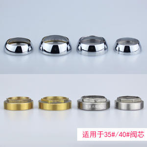 Accessoires de robinetterie en cuivre et acier inoxydable, couvercle de cuvette avec écrou hexagonal et noyau de valve, accessoire de plomberie - Product Image 2