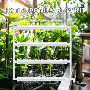 Kit di Coltivazione Verticale Idroponico Personalizzabile <span class=keywords><strong>per</strong></span> Casa e Fattoria con 4 <span class=keywords><strong>Tubi</strong></span> in PVC, Sistema di Coltivazione di Verdure - Product Image 3
