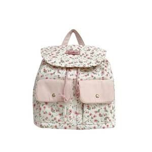 Sac à dos de voyage pour fille mignon de style japonais, floral, en gros, personnalisé, grande capacité, sac d'école pour étudiant - Product Image 1