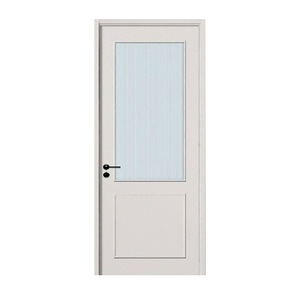 Puerta Interior Tradicional de Madera Maciza con Diseño de Panel Arqueado para Dormitorio - Product Image 5