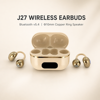 Écouteurs OWS V5.4 à clip d'oreille à bas prix 2027, écouteurs TWS sans fil Type-C, casque de jeu IPX5 pour enfants/ordinateur OEM/ODM