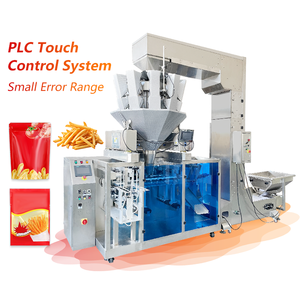 Machine d'emballage multifonctionnelle automatique certifiée CE pour sachets préformés à fermeture éclair, idéale pour frites, grains de café, remplissage et scellage - Product Image 1