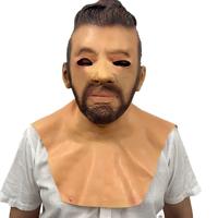 Masque réaliste de super-héros en latex souple et silicone pour Halloween, masque amusant en caoutchouc pour homme, masque effrayant pour mascarade