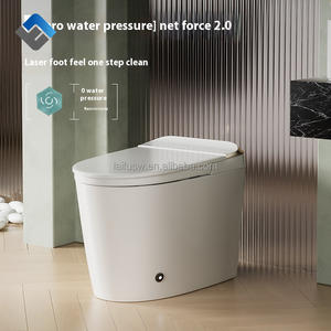Ensemble WC et <span class=keywords><strong>lavabo</strong></span> intelligent avec capteur automatique, siège de toilette chauffant intelligent, céramique, <span class=keywords><strong>siphon</strong></span> en S, WC portable de luxe - Product Image 2