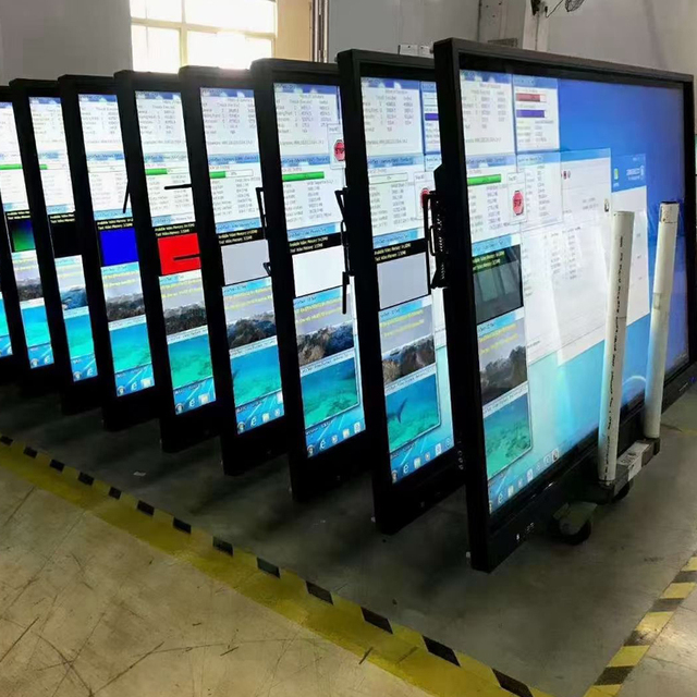 55 65 75 86 92 98 105 110 Inch Meeting Lcd Touch Screen Smart Interactive Board Display Electronic Whiteboard