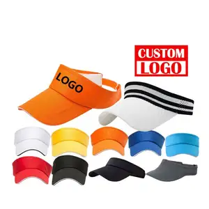 Custom Head Size 48cm 58cm Custom Logo Summer Visor For Women Sun Visor For Women