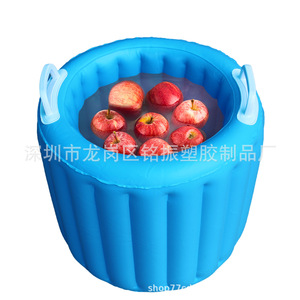 Inflatable <b>Bucket</b> 10-15L Collapsible Portable Multi-Purpose Water Storage For Home Car Washing Beverage Cooling - Product Image 1