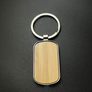 พวงกุญแจไม้หรูหรา WSY146 สลักโลโก้ตามสั่ง พวงกุญแจไม้บีช พวงกุญแจไม้สำหรับสลักเลเซอร์โลโก้ รูปทรงบ้าน รูปหัวใจ - Product Image 5