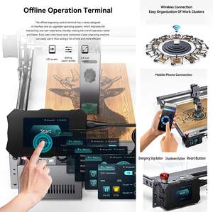 <span class=keywords><strong>ATOMSTACK</strong></span>-máquina de grabado láser de Metal <span class=keywords><strong>S10</strong></span> X7 PRO, 50W, con módulo de rodillo rotativo de eje Y para botella cilíndrica - Product Image 3
