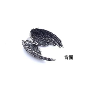 Yunnique Collier unisexe en acier inoxydable avec pendentif aile d'ange 2160147 - Product Image 3