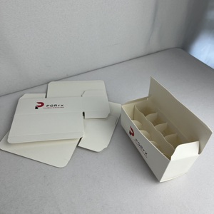 กล่องกระดาษแข็งพิมพ์โลโก้ตามสั่ง สีขาว สำหรับบรรจุภัณฑ์ขวดยาขนาด 2 มล. 3 มล. 5 มล. 10 มล. กล่องบรรจุภัณฑ์สำหรับขวดเปปไทด์ เหมาะสำหรับธุรกิจขนาดเล็ก - Product Image 5