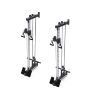Machine de musculation à câbles croisés à charge par plaques pour Lat Pulldown et Rameur