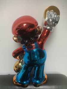 Statue en résine Chrome <span class=keywords><strong>Monopoly</strong></span> Boy Rich Man Mairo pour la sculpture pop art, cadeaux d'affaires et décoration intérieure, artisanat en résine, placage en résine - Product Image 5