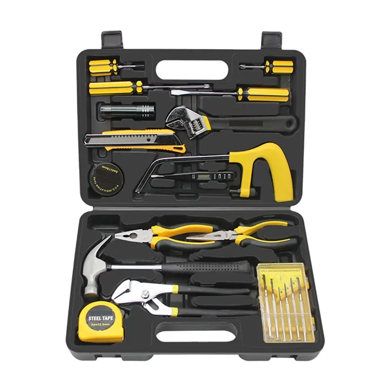 Conjunto de ferramentas domésticas, conjunto de ferramentas de chave de fenda 22pc com serra e precisão