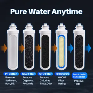 APP Controle Inteligente Tipo RO UF Água Filtro Sistema Fornecimento Quente Fria Purificada Água Dispensador De Água Doméstica Refrigerador