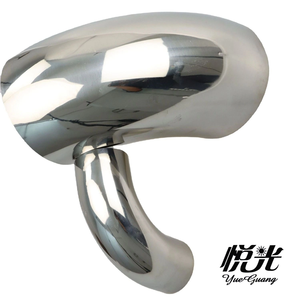 공장 도매 304 316 1.5 인치 38.1mm 90 도 배기 파이프 용 스테인레스 스틸 용접 팔꿈치 - Product Image 5