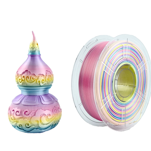 เส้นใยพิมพ์ 3 มิติ PLA Plus สีรุ้งไล่เฉดแบบขายส่ง ขนาด 1.75 มม. น้ำหนัก 1 กก. ความบริสุทธิ์สูง ใช้งานร่วมกับเครื่องพิมพ์ 3 มิติแบบ FDM ได้หลากหลาย - Product Image 1