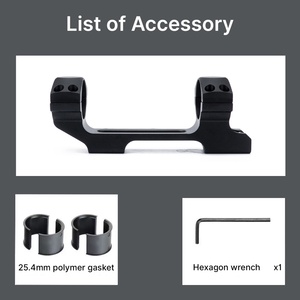 Support de lunette optique ACUMETA - Tube de 30 mm, Monture de 11 mm, Hauteur centrale de 1,4 pouce avec niveau à bulle intégré pour optiques d'extérieur - Product Image 5