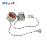 Capuchon anti-poussière en cuivre avec chaîne de protection pour connecteur mâle N, impédance 50 ohms, connecteurs coaxiaux RF UHF SO239