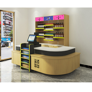 Estantes de tienda de licor de alta gama, expositor de madera para vino, góndola, tienda de vino - Product Image 1