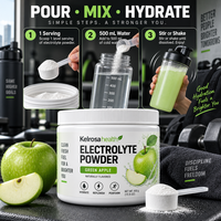Sachets de poudre d'électrolytes sans sucre en gros – Booste l'énergie, équilibre intestinal, hydratation – Mélange de boisson électrolytique en poudre