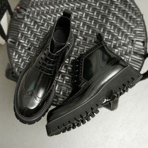 Chaussures habillées noires haut de gamme pour hommes en cuir véritable, faites à la main, sur mesure, basses, respirantes, décontractées et élégantes pour l'automne - Product Image 4