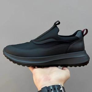 Chaussures pour hommes, style sport, semelle épaisse, pour la marche, chaussures décontractées pour la course, légères, respirantes, semelle souple - chaussures monobloc - Product Image 3