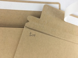 Tùy Chỉnh 500G Kraft Cứng Nhắc Tông Bưu Phẩm Giấy Phong Bì A6 Cứng Nhắc Bưu Phẩm A4 Không Uốn Cong Phẳng Advent Lịch Phong Bì Packagi - Product Image 4