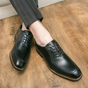 Zapatos Formales de Hombre de Cuero Genuino Británico de Alta Calidad, Diseño de Lujo para Negocios, con Cierre de Cordones, Patrón Hecho a Mano, Gran Venta - Product Image 6