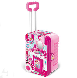 Mode Filles Jeu De Beauté Cosmétiques <span class=keywords><strong>Coiffeuse</strong></span> Jouets Portable Valise Maquillage Set Jouets Pour Enfants - Product Image 2