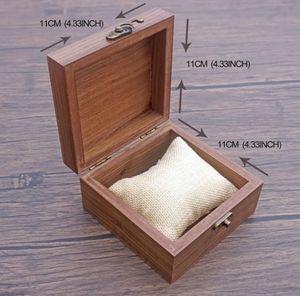 กล่องใส่นาฬิกาไม้วอลนัททรงสี่เหลี่ยมผืนผ้าทนทานออกแบบโลโก้ได้ตามต้องการทันสมัย - Product Image 3
