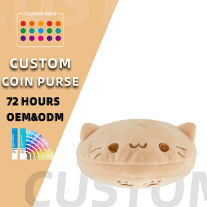 Borsa Portamonete in Peluche a Forma di Animale Personalizzata con MOQ Basso, Mini Portafoglio, Porta Auricolari, Piccola Pochette, Borsa Trucchi Kawaii con Cerniera - Product Image 1
