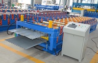 Machine de formage à froid de panneaux de toiture IBR à double couche haute vitesse et haute précision avec moteur Siemens et système PLC Delta