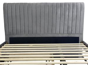 <span class=keywords><strong>Lit</strong></span> rembourré tufté gris foncé King Queen Size <span class=keywords><strong>Lit</strong></span> <span class=keywords><strong>gigogne</strong></span> pour adultes Vente à chaud de luxe léger de haute qualité - Product Image 4