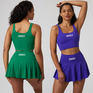 Outdoor Sportswear <strong>Women</strong> <strong>Golf</strong> Clothing Custom Logo Girls Tennis Wear Female Sexy Skirt Dress with <strong>Shorts</strong> Two Piece Set for <strong>Women</strong> - Product Image 3