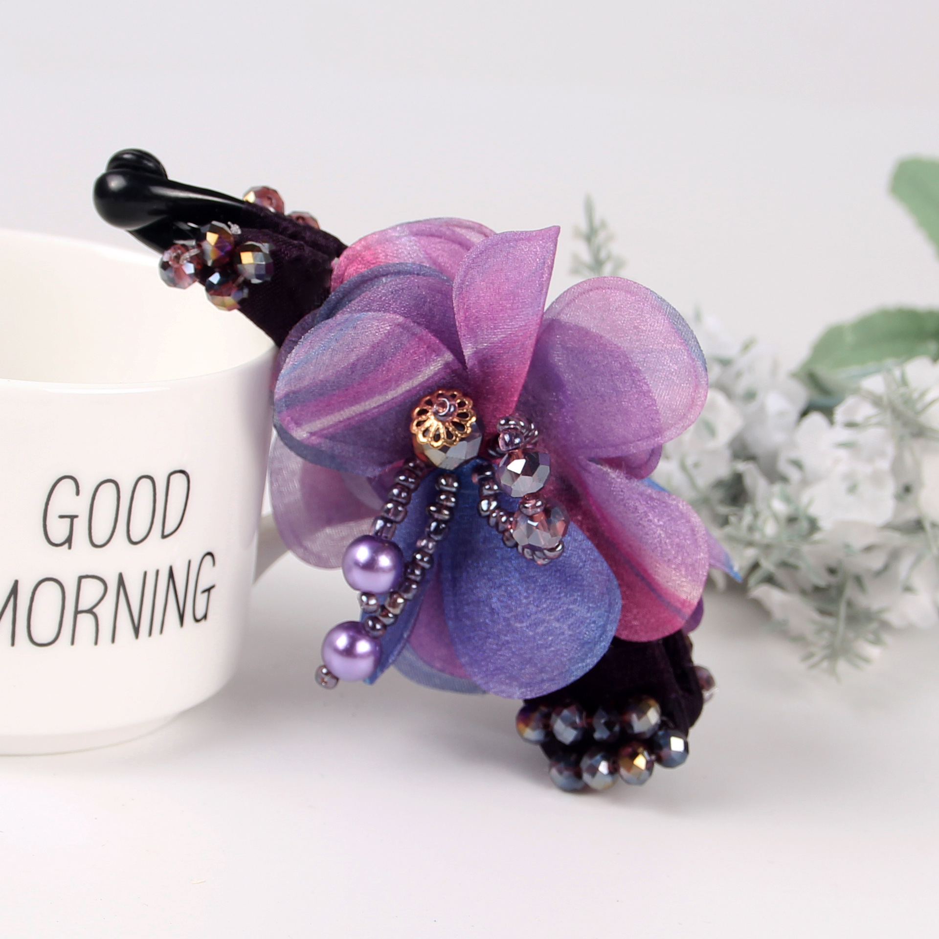 WZX06 Korean Style Fashion Flower Banana Hair Clip Lace