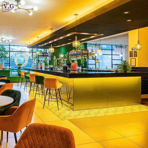 <span class=keywords><strong>Comptoir</strong></span> de <span class=keywords><strong>bar</strong></span> de caissier en verre et pierre de haute qualité avec design LED pour restaurant - Product Image 5