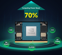 Kit de Desarrollo de IA N-VIDIA Jetson Orin Nano para Sistemas Integrados y de Borde, con Módulo Jetson Orin Nano de 8GB de Memoria