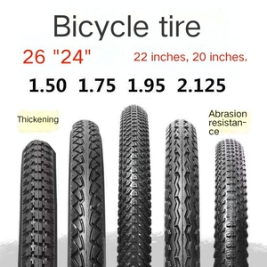 Neumático de bicicleta 20/22/24x1 3/8 26/28 1/<span class=keywords><strong>2x1</strong></span> 27X1 1/4 22 pulgadas 20 pulgadas 24 o 26 pulgadas 28 pulgadas bicicleta eléctrica MTB neumáticos interiores y exteriores - Product Image 3