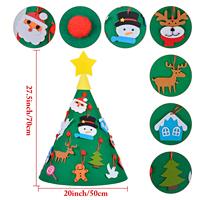 3D DIY Weihnachts filz Baum Dekorationen Filz Advents kalender Wandbehang Filz Weihnachts baum