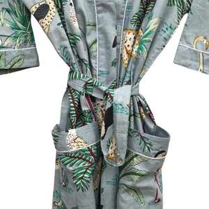 Kimono Elegante de Algodón para Mujer, Tallas Grandes, Estampado Floral Hecho a Mano, Ropa de Estar por Casa, Disponible a Precio de Mayoreo - Product Image 3
