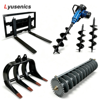 Pompe d'attachement hydraulique pour grappin à bois de type skid steer, pour usage forestier, de construction et agricole - Grappin à bois pour chargeuse sur pneus
