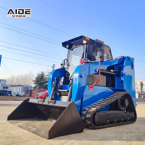 شحن مجاني لودر أمامي صغير ذو عجلات انزلاقية 3 طن و4 طن بنظام الزحف للاستخدام في البناء للبيع - Product Image 4