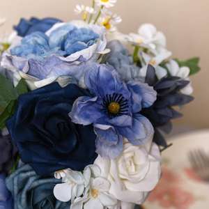 Bunga sutra buatan realistis karangan bunga pernikahan hiasan tengah meja pesta pernikahan Dekorasi Rumah & luar ruangan Hari Ibu - Product Image 6